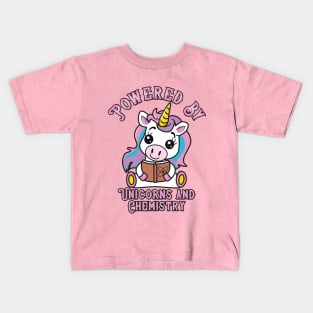 Powered by Unicorns and Chemistry Kids T-Shirt